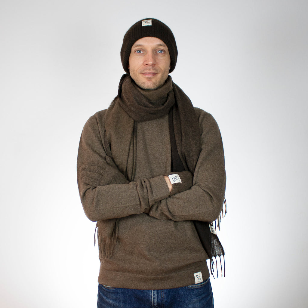 'Chunky' yak wool beanie