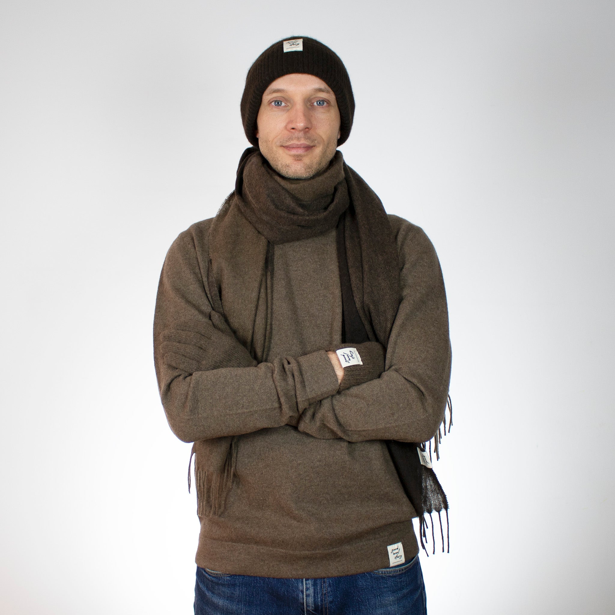 'Chunky' yak wool beanie