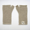 'BRB' yak wool fingerless mittens