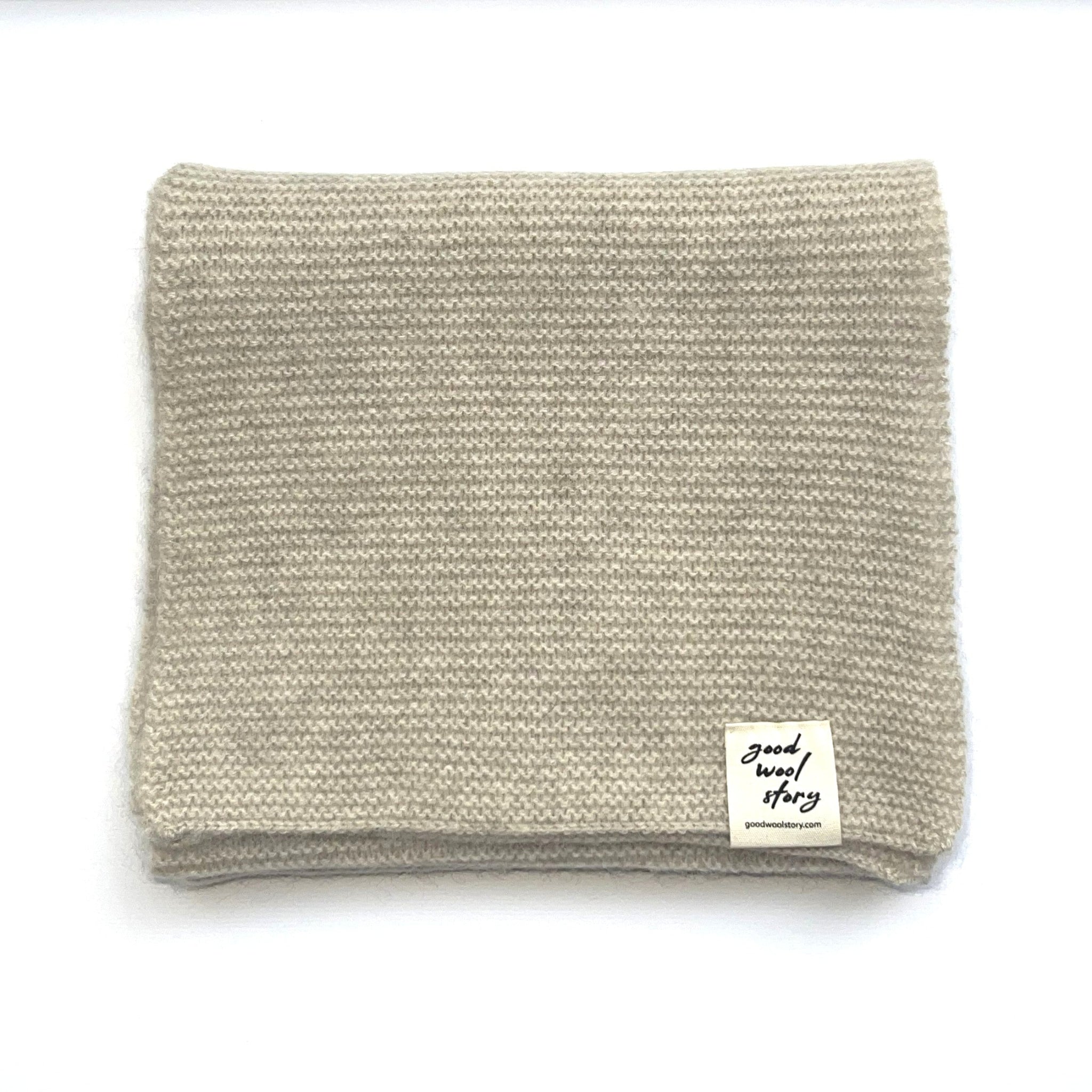 'Curly' yak wool scarf