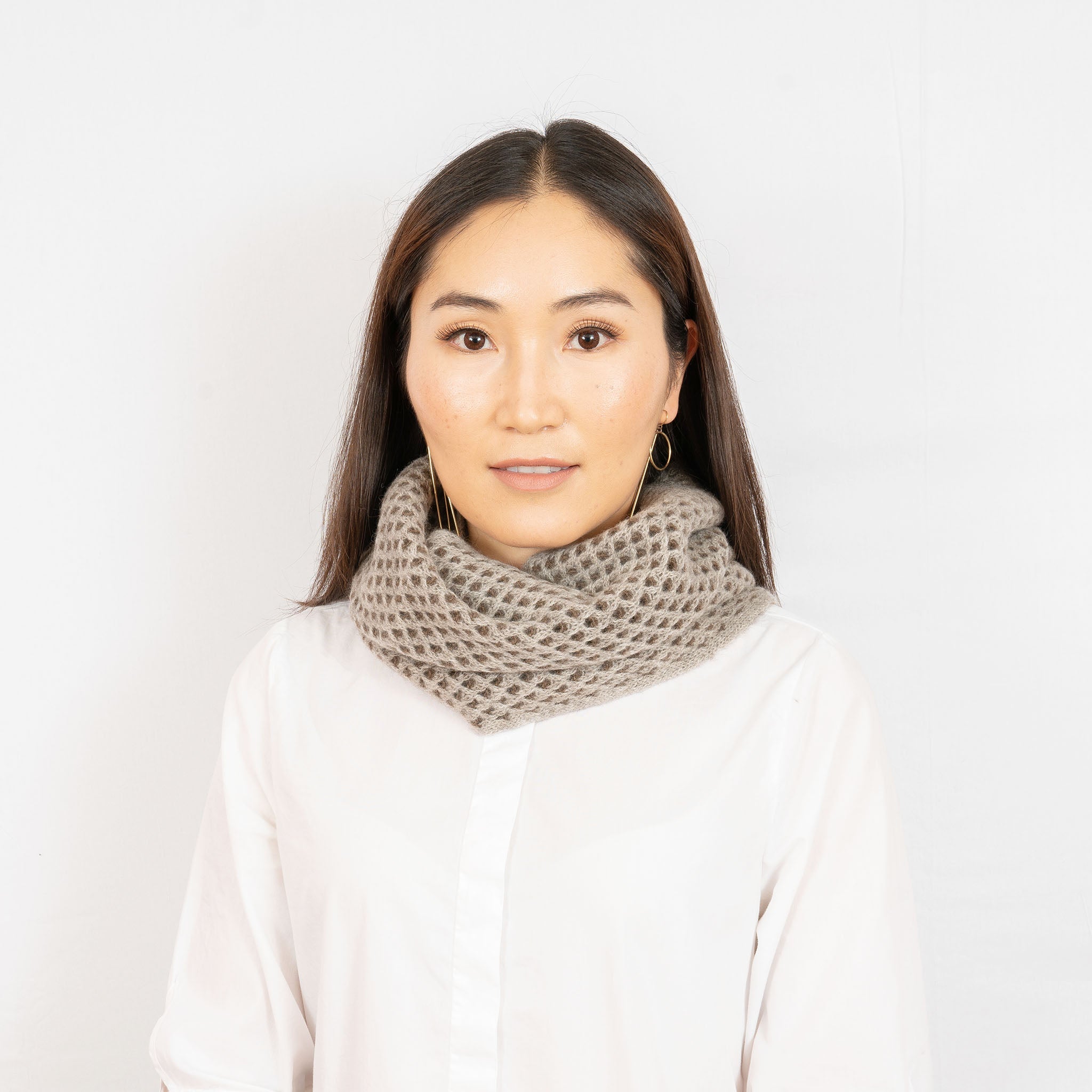 'Fluffy' yak wool scarf