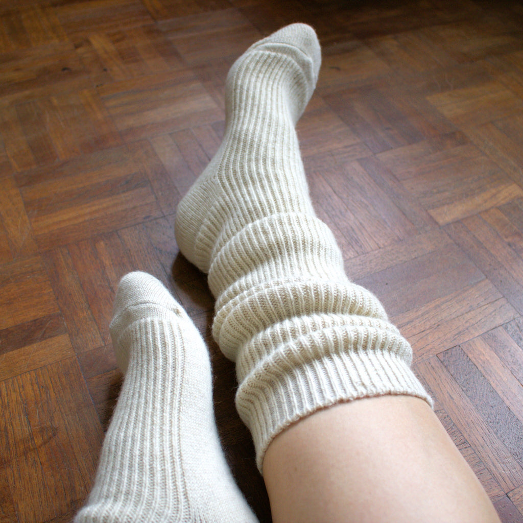 'Laid-back' wool socks