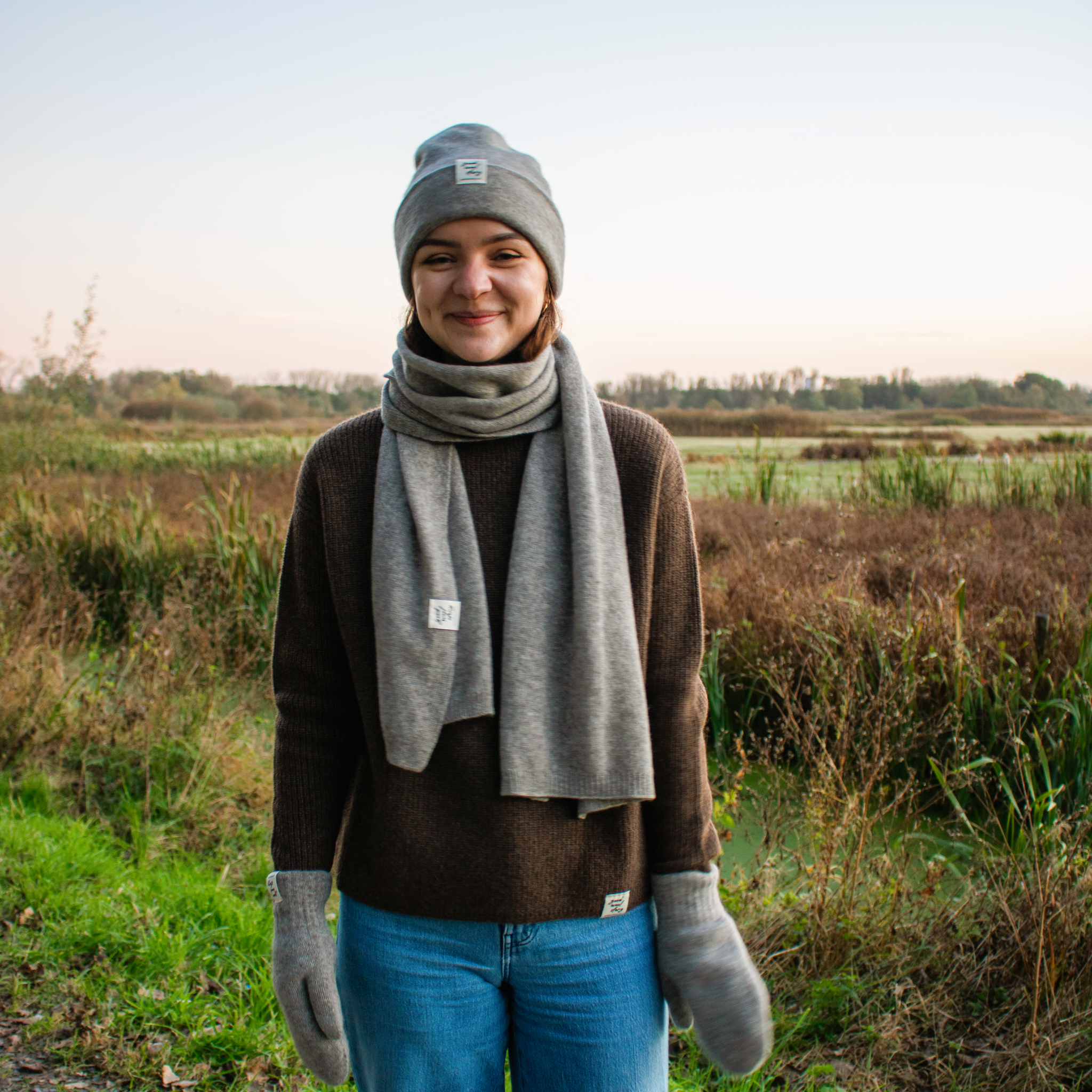 'Hirami' yak wool scarf